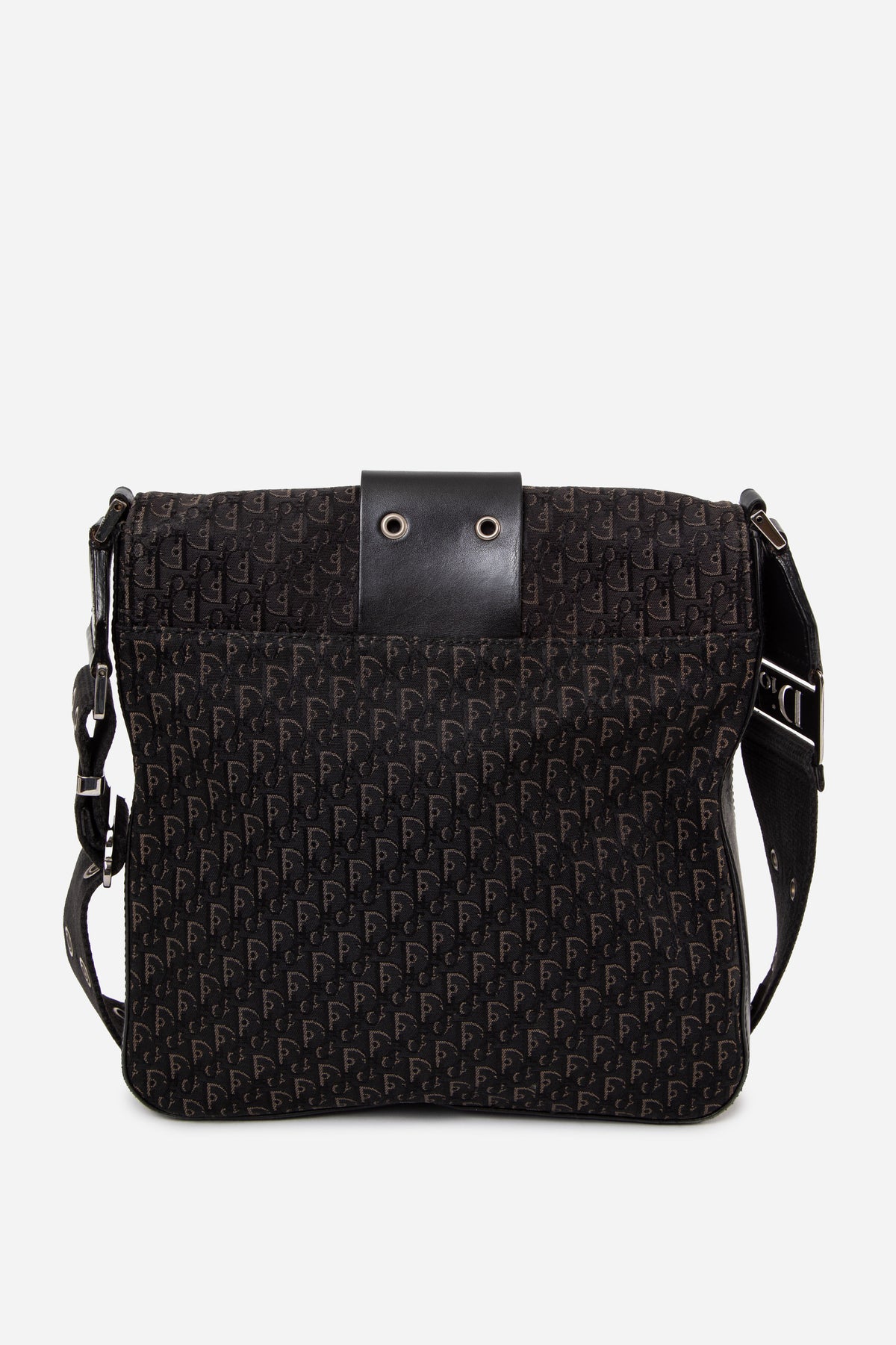 Christian Dior 2003 Black Trotter Street Chic Messenger Bag