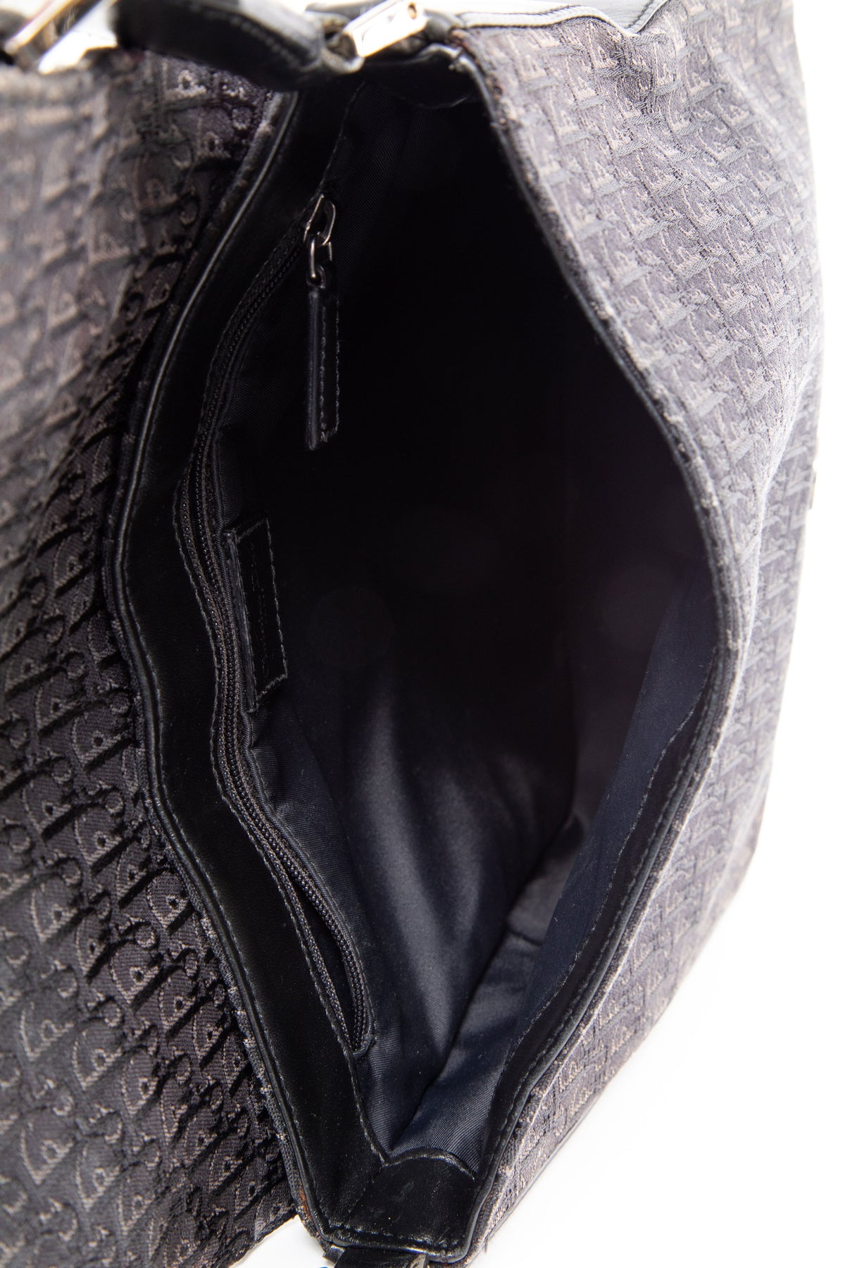 Christian Dior 2003 Black Trotter Street Chic Messenger Bag
