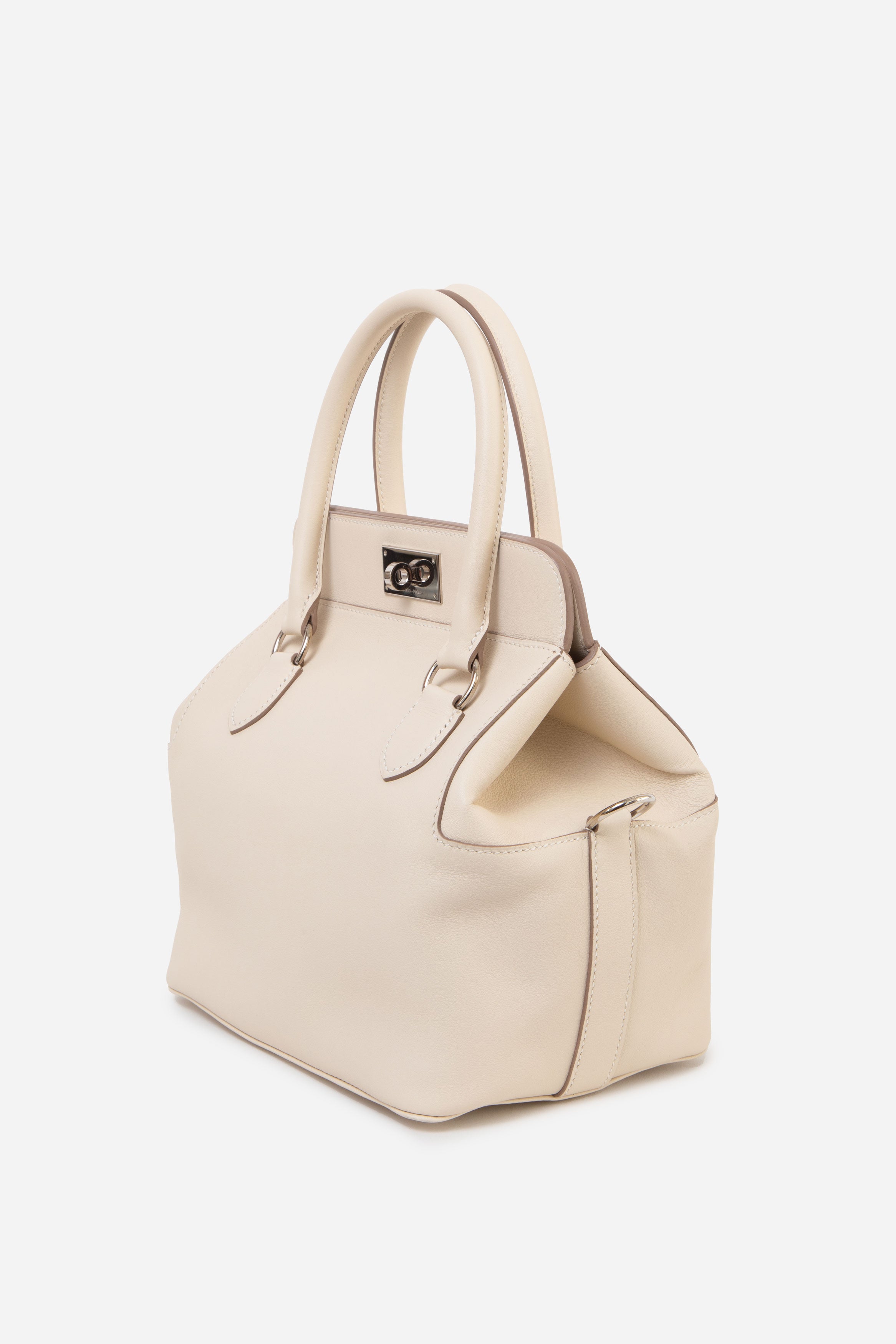 Hermès 2017 White Swift Leather Toolbox 20