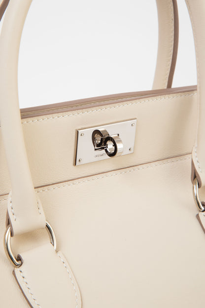 Hermès 2017 White Swift Leather Toolbox 20