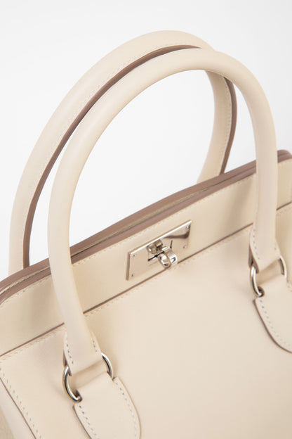 Hermès 2017 White Swift Leather Toolbox 20