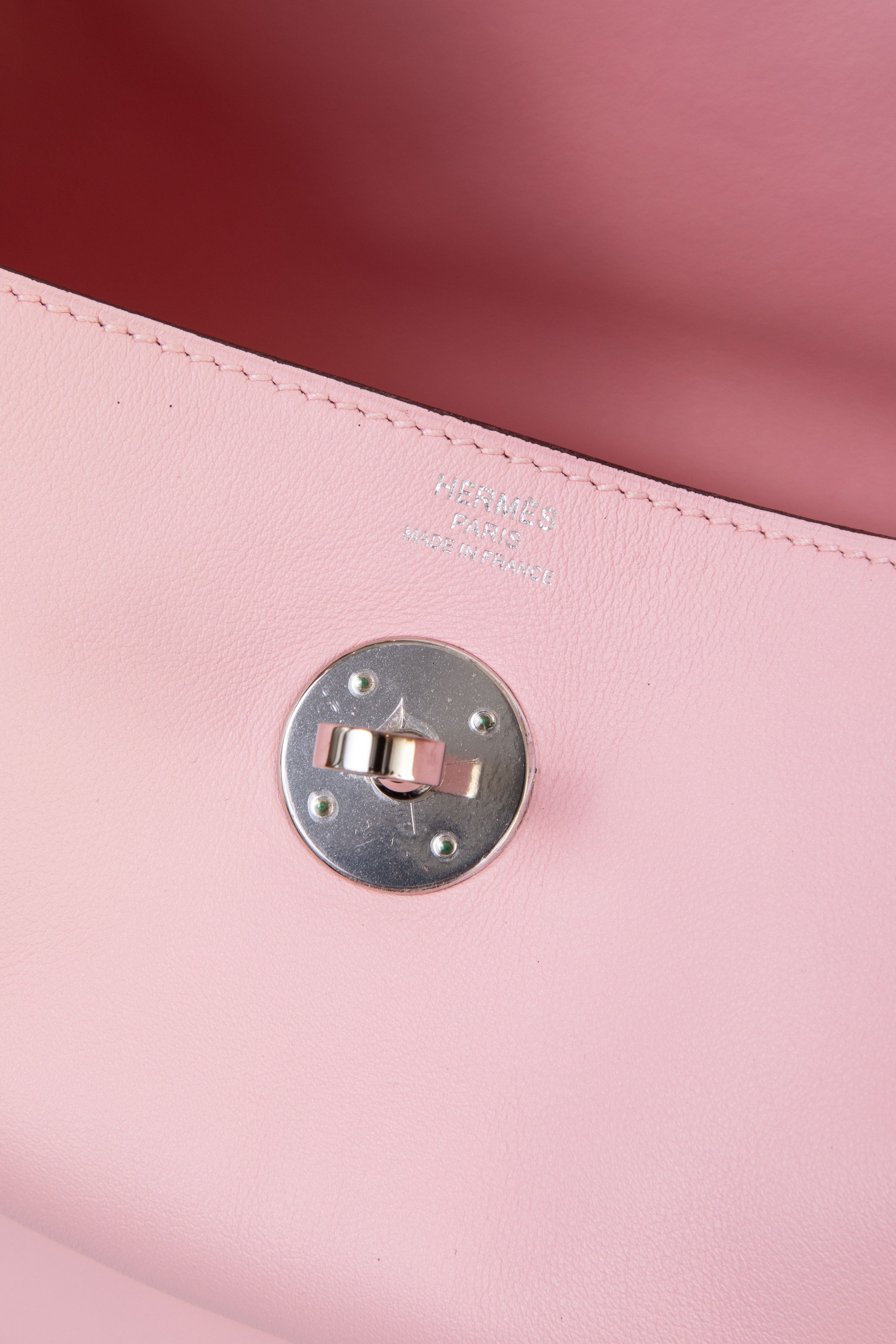 Hermes 2016 Pink Swift Leather Lindy 26