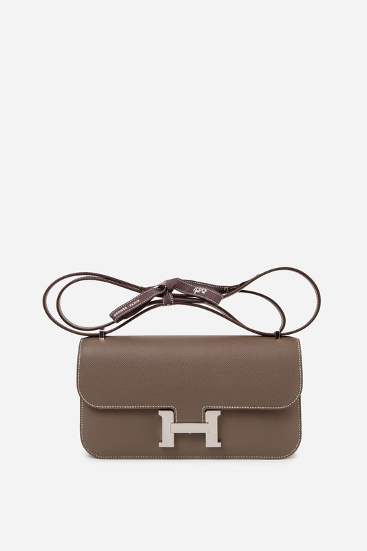 Hermès 2024 Etoupe Epsom Leather Constance Elan