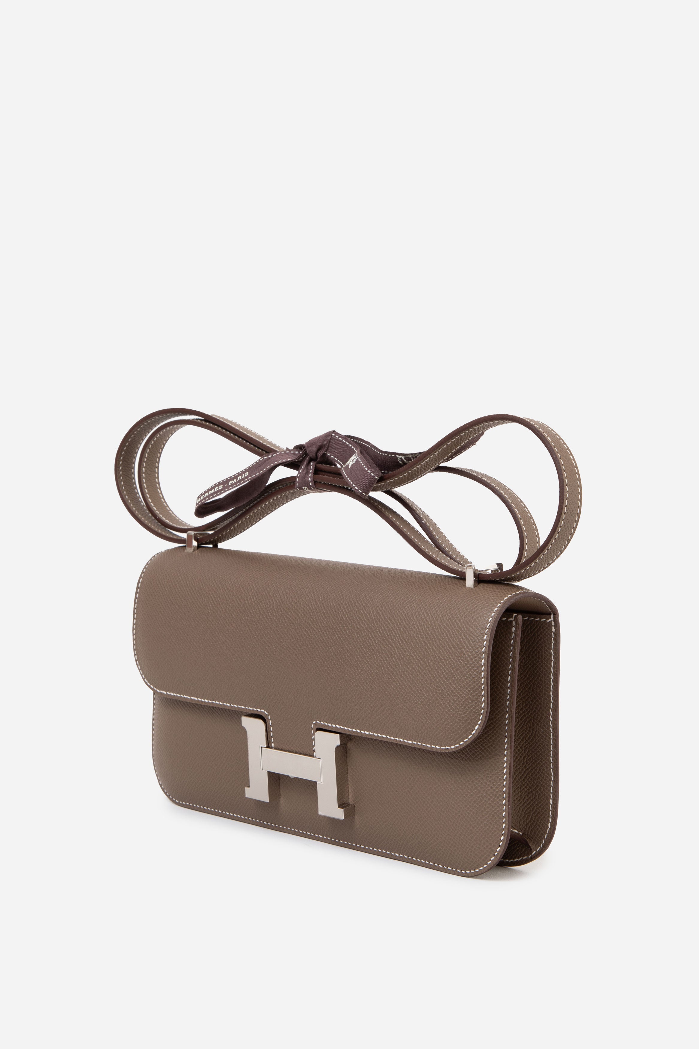 Hermès 2024 Etoupe Epsom Leather Constance Elan