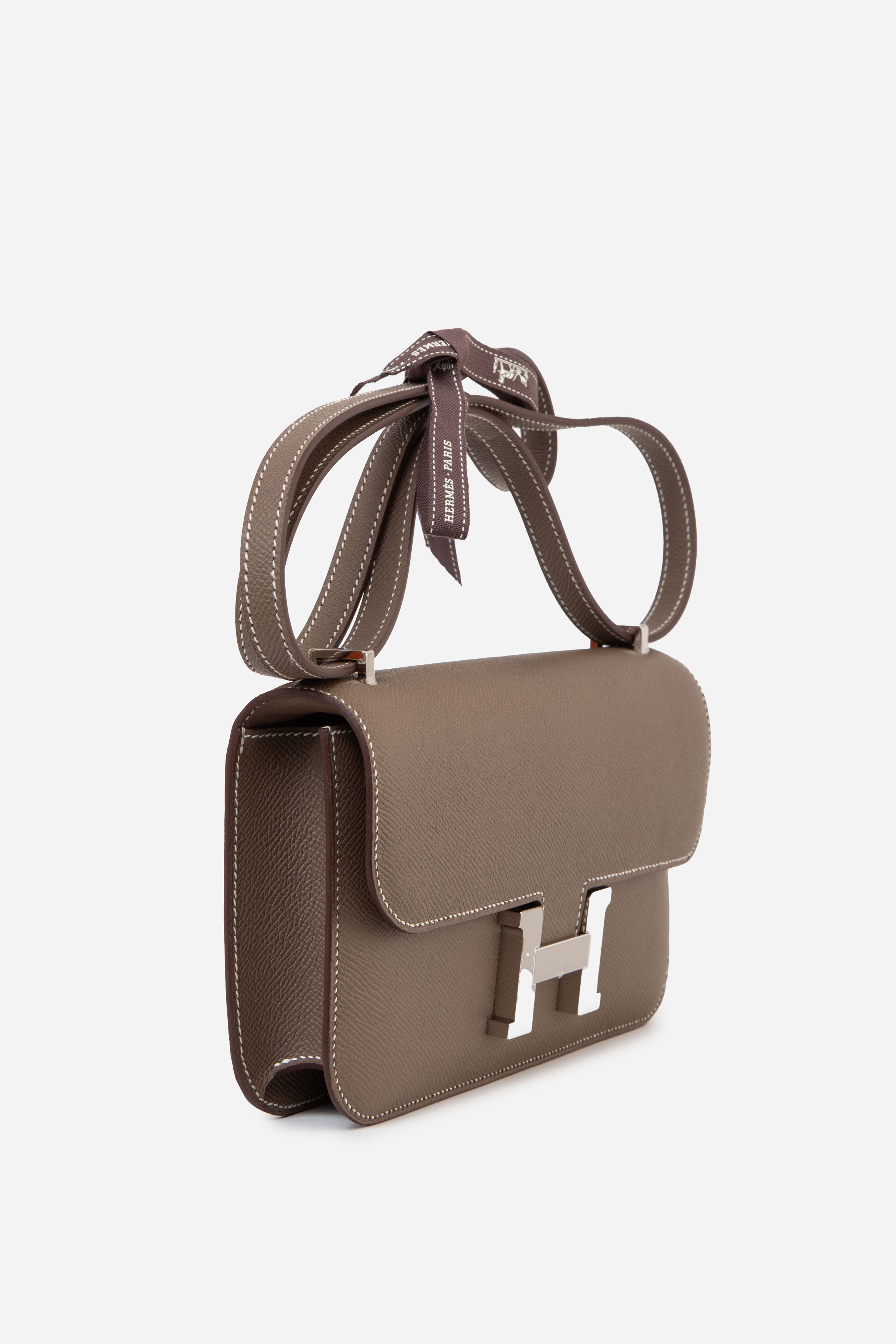 Hermès 2024 Etoupe Epsom Leather Constance Elan