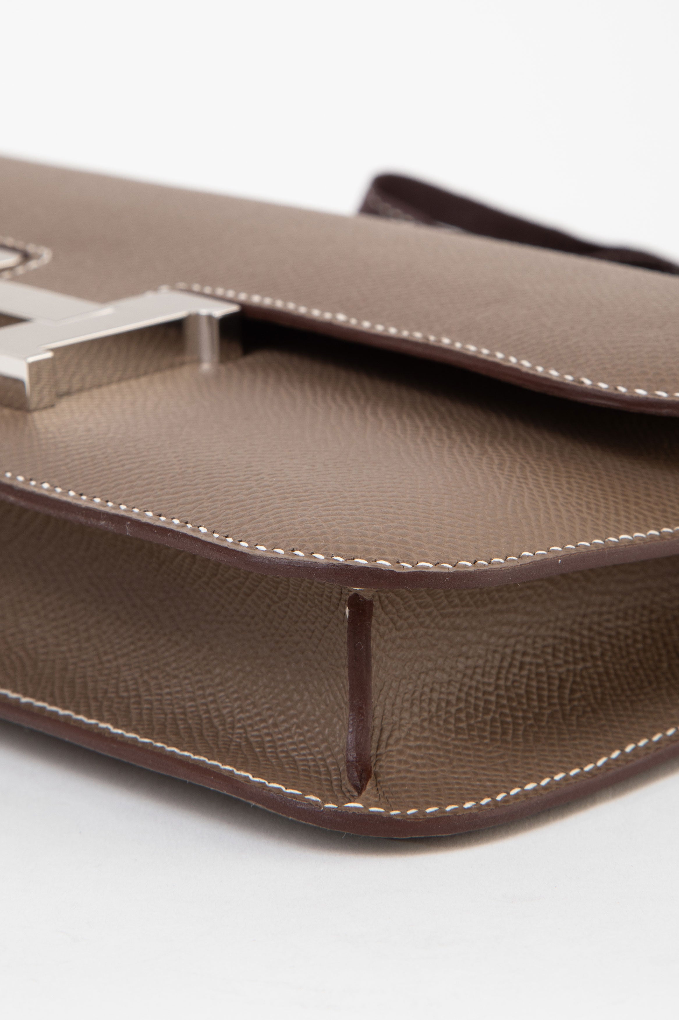 Hermès 2024 Etoupe Epsom Leather Constance Elan