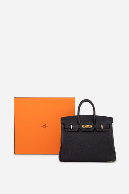 Hermes 2021 Black Togo Leather GHW Birkin 25