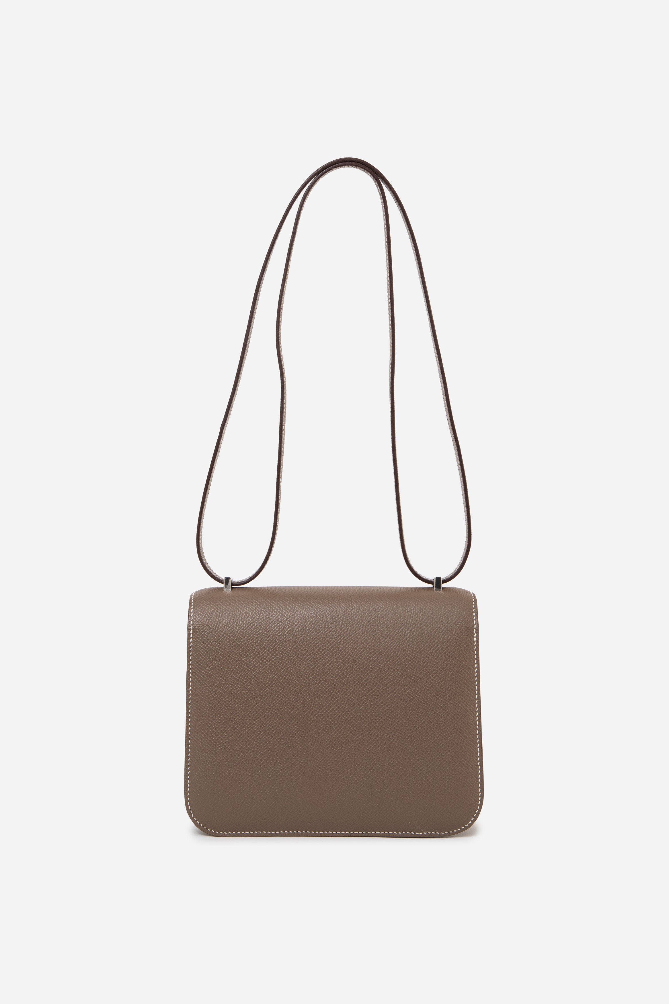 Hermès 2023 Etoupe Epsom Leather Constance 18 PHW