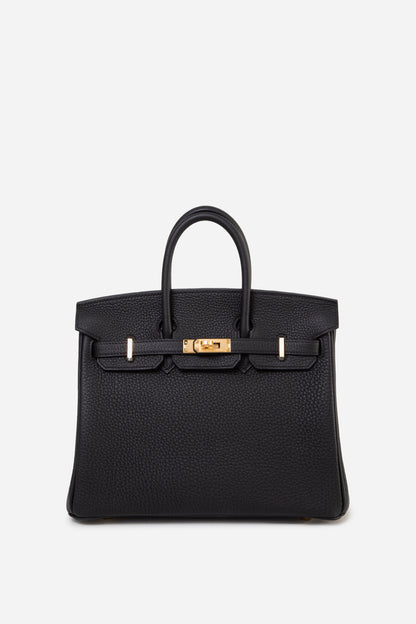 Hermes 2021 Black Togo Leather GHW Birkin 25