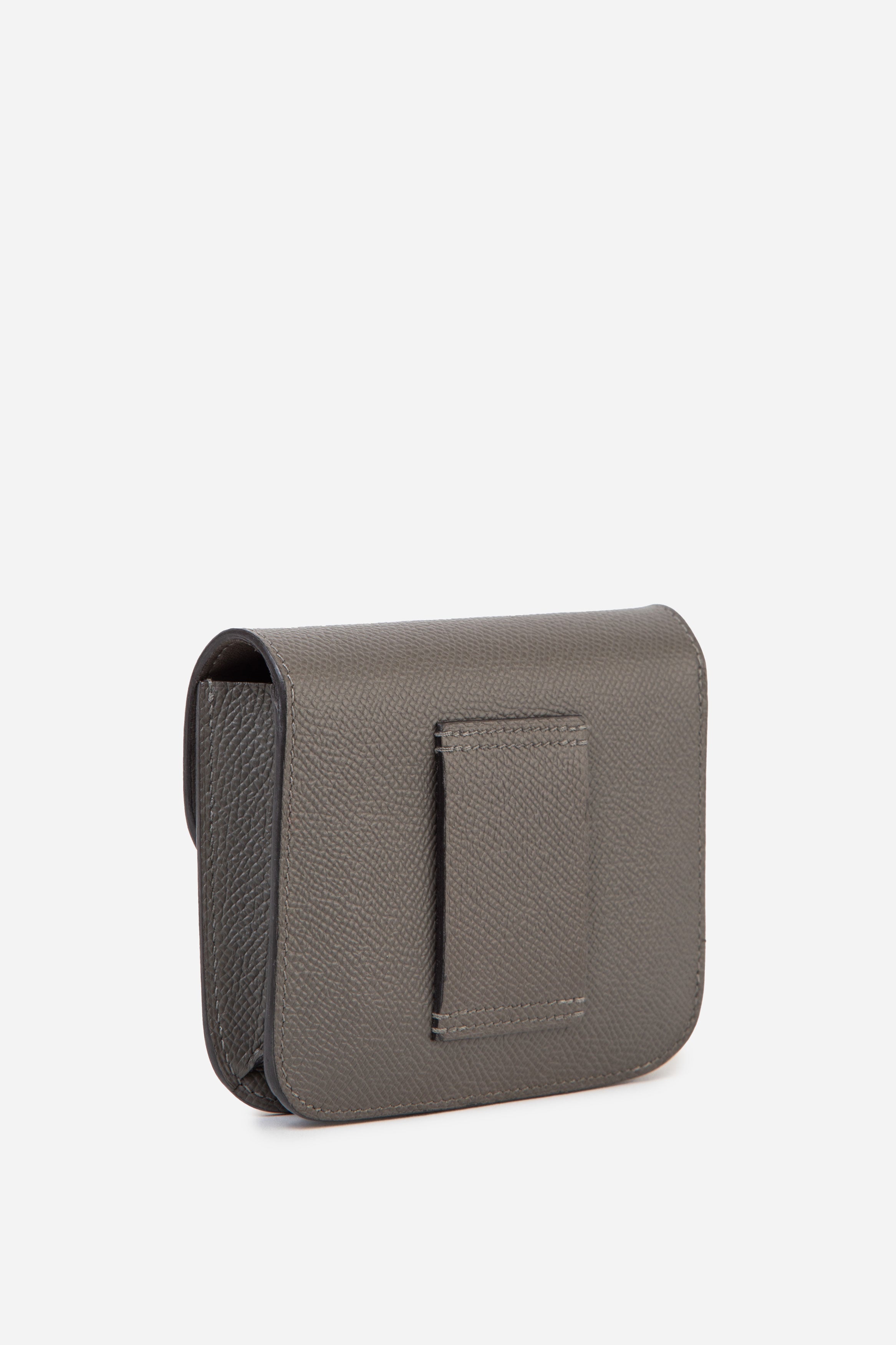 Hermès 2022 Etain Epsom Leather Constance Slim Wallet