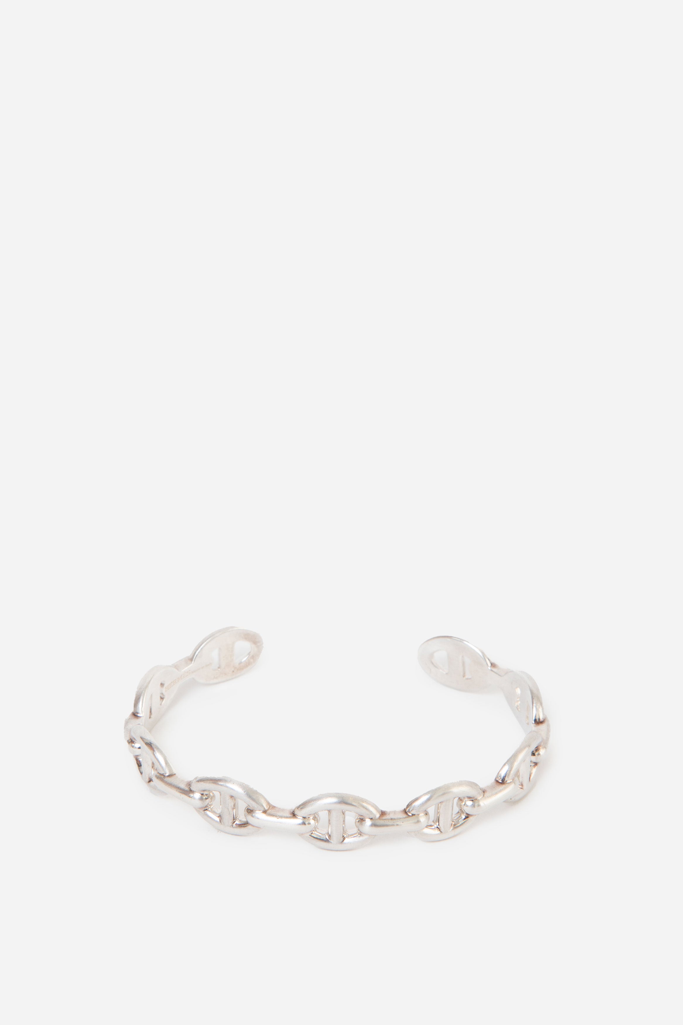 Hermes Chaine d'ancre Enchainee Bracelet Silver