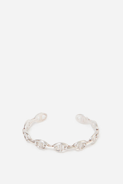 Hermes Chaine d'ancre Enchainee Bracelet Silver