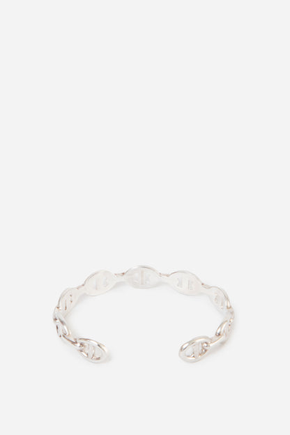 Hermes Chaine d'ancre Enchainee Bracelet Silver