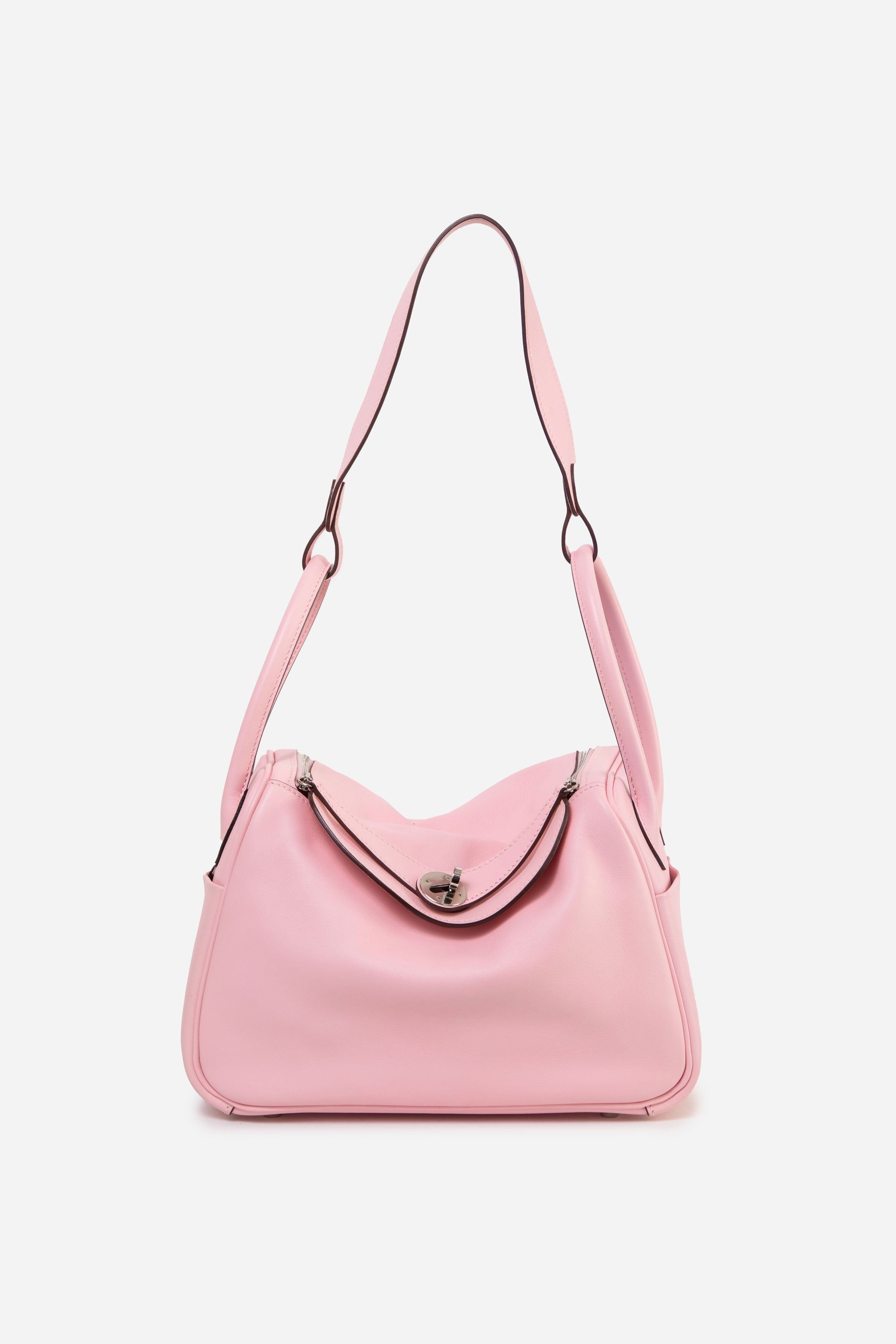 Hermes 2016 Pink Swift Leather Lindy 26 Shoulder Bag