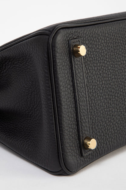 Hermes 2021 Black Togo Leather GHW Birkin 25