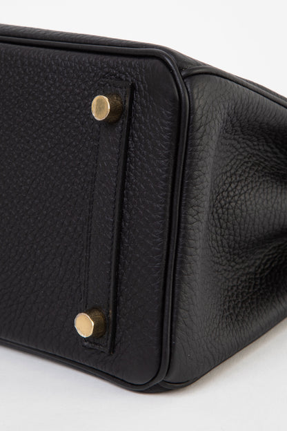 Hermes 2021 Black Togo Leather GHW Birkin 25