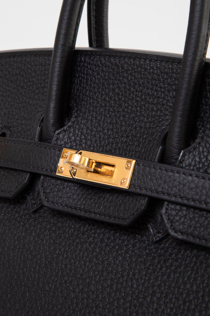 Hermes 2021 Black Togo Leather GHW Birkin 25