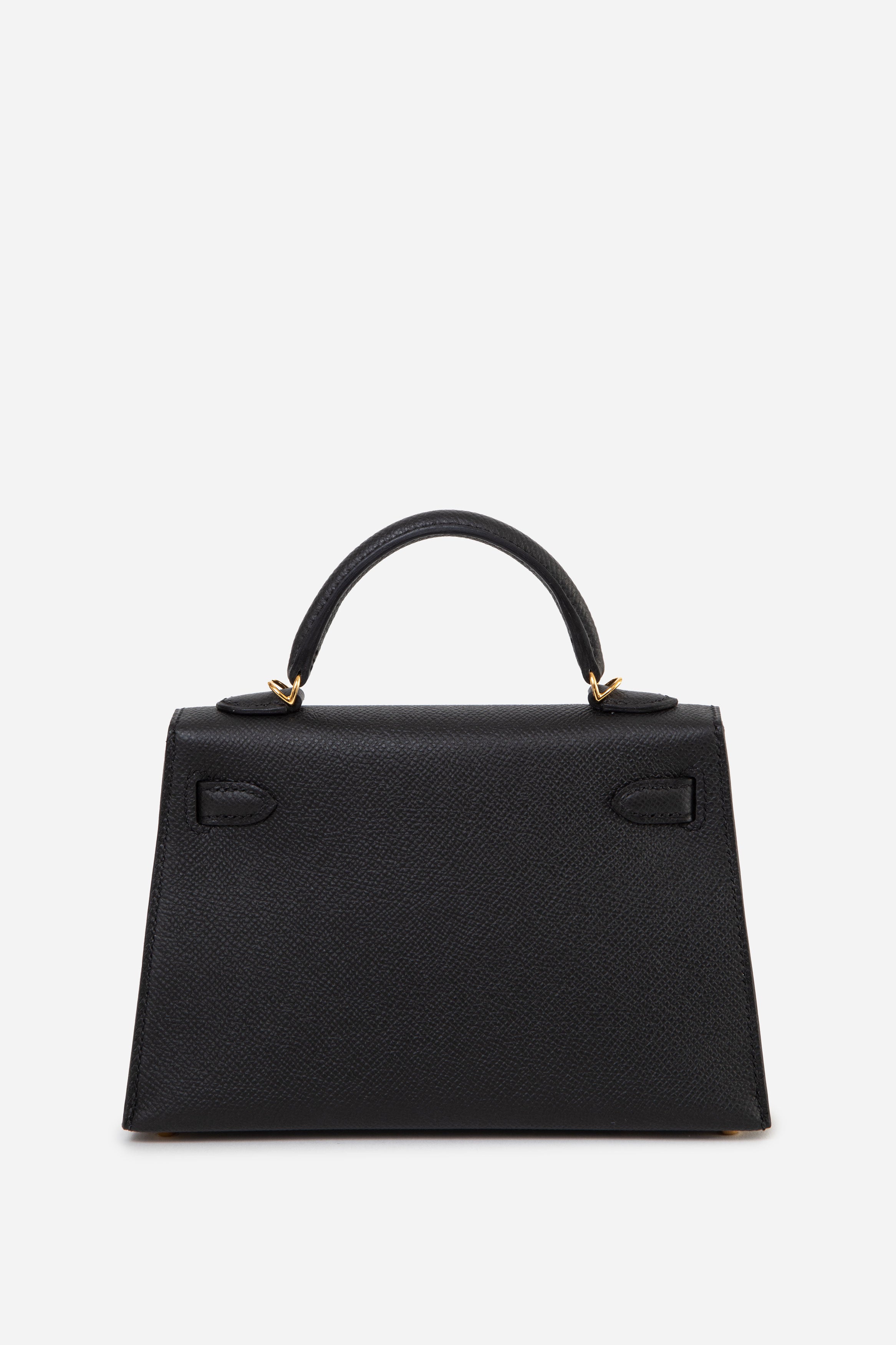 Hermes 2023 Black Epsom Leather GHW Mini Kelly