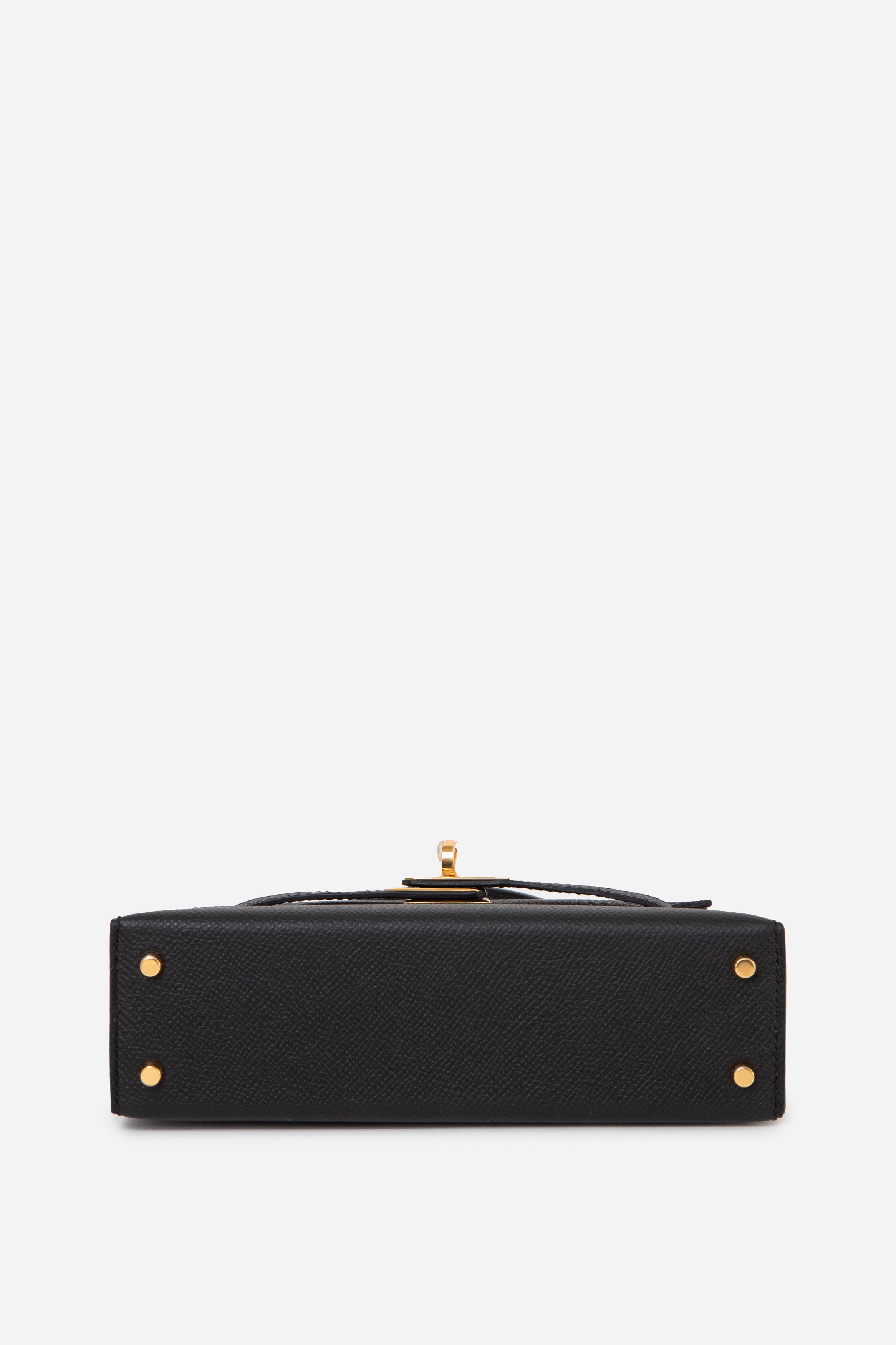 Hermes 2023 Black Epsom Leather GHW Mini Kelly
