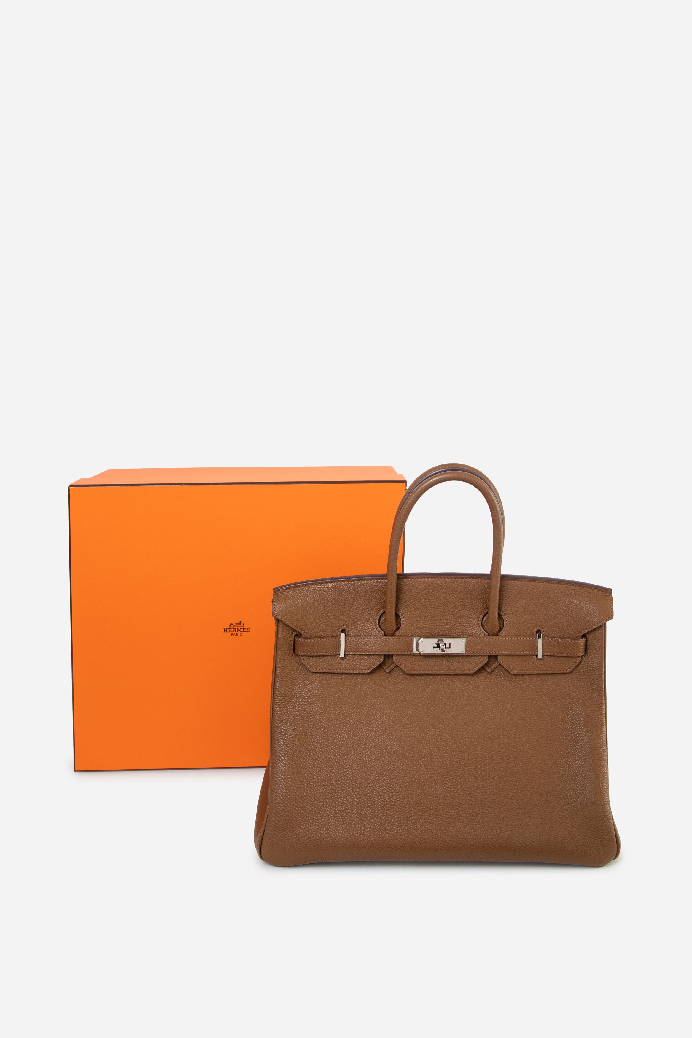 Hermes 2009 Brown Togo Leather Birkin 35