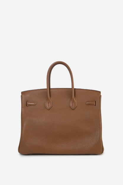 Hermes 2009 Brown Togo Leather Birkin 35
