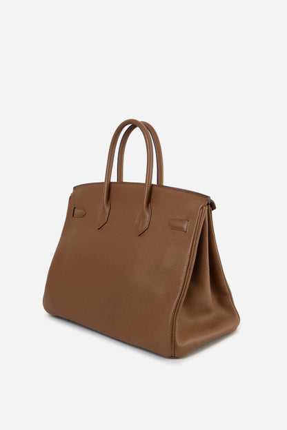Hermes 2009 Brown Togo Leather Birkin 35