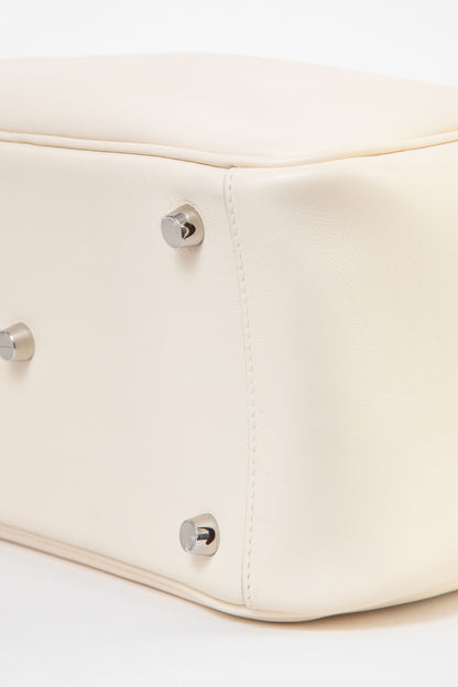 Hermes 2021 White Swift Leather Lindy 26