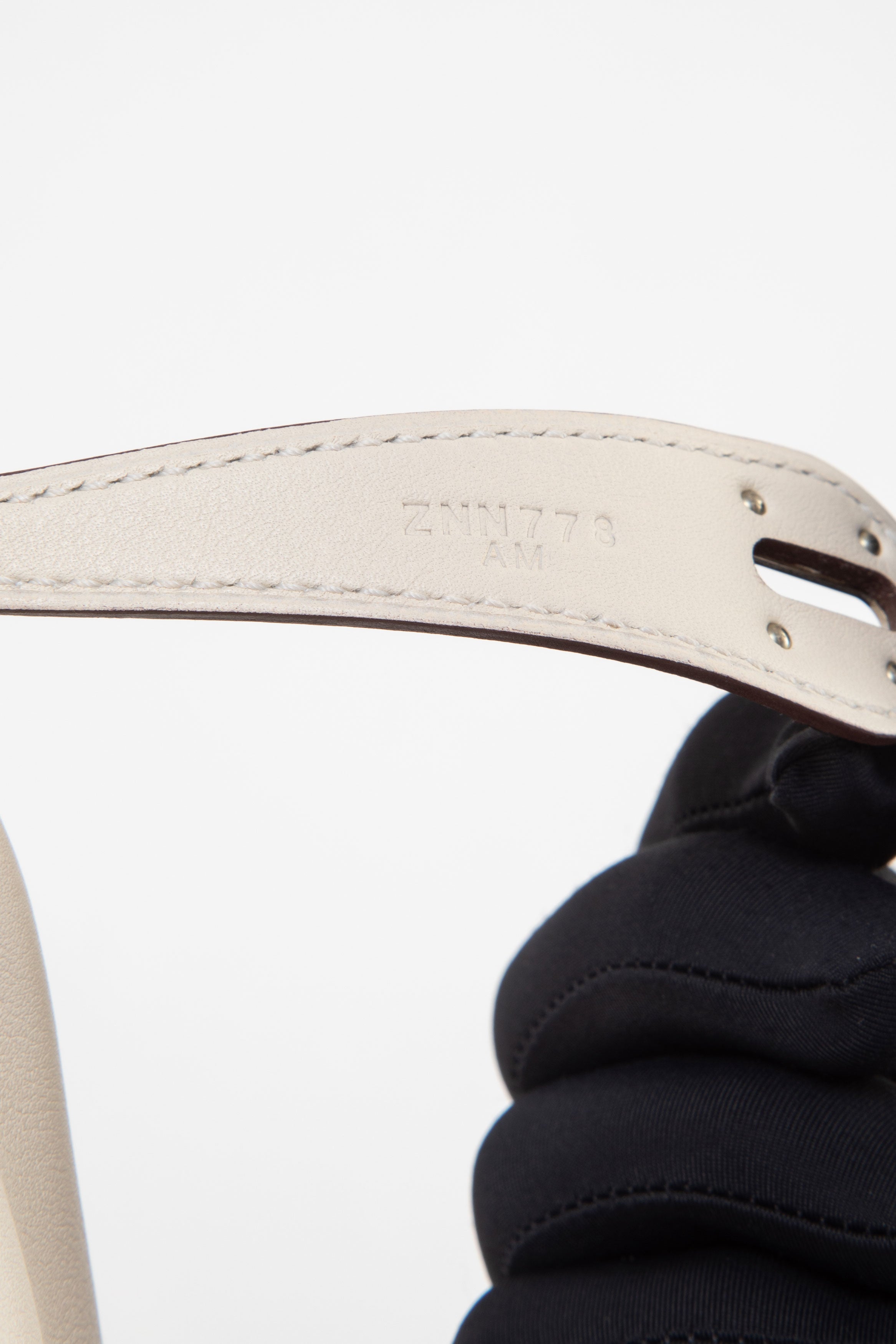 Hermes 2021 White Swift Leather Lindy 26