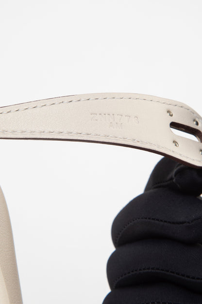 Hermes 2021 White Swift Leather Lindy 26