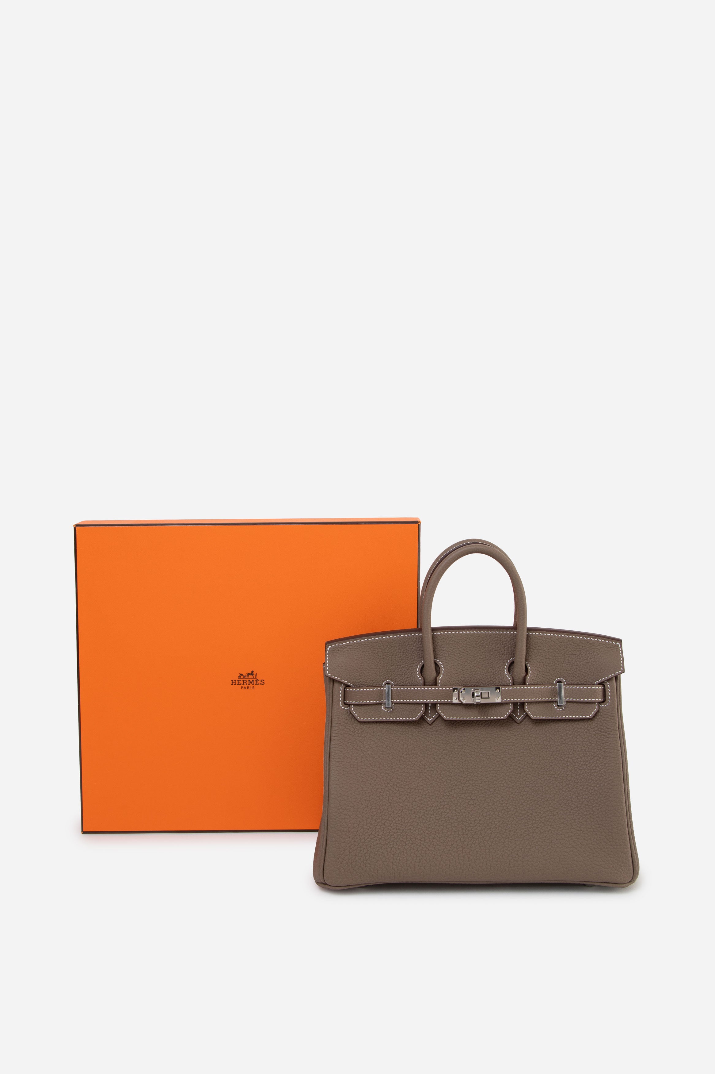 Hermes 2024 Etoupe Togo Leather Birkin 25