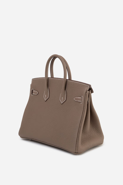 Hermes 2024 Etoupe Togo Leather Birkin 25