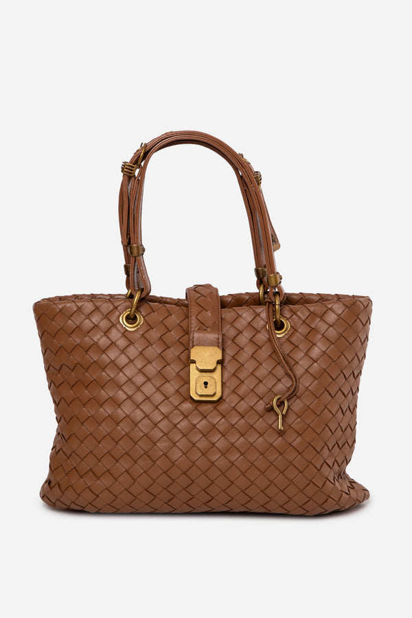 Bottega Veneta Small Brown Nappa Intrecciato Capri Tote