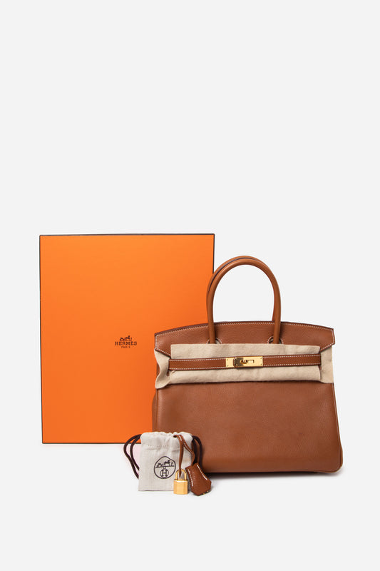 Hermès 2019 Fauve Barenia Faubourg Birkin 30 GHW