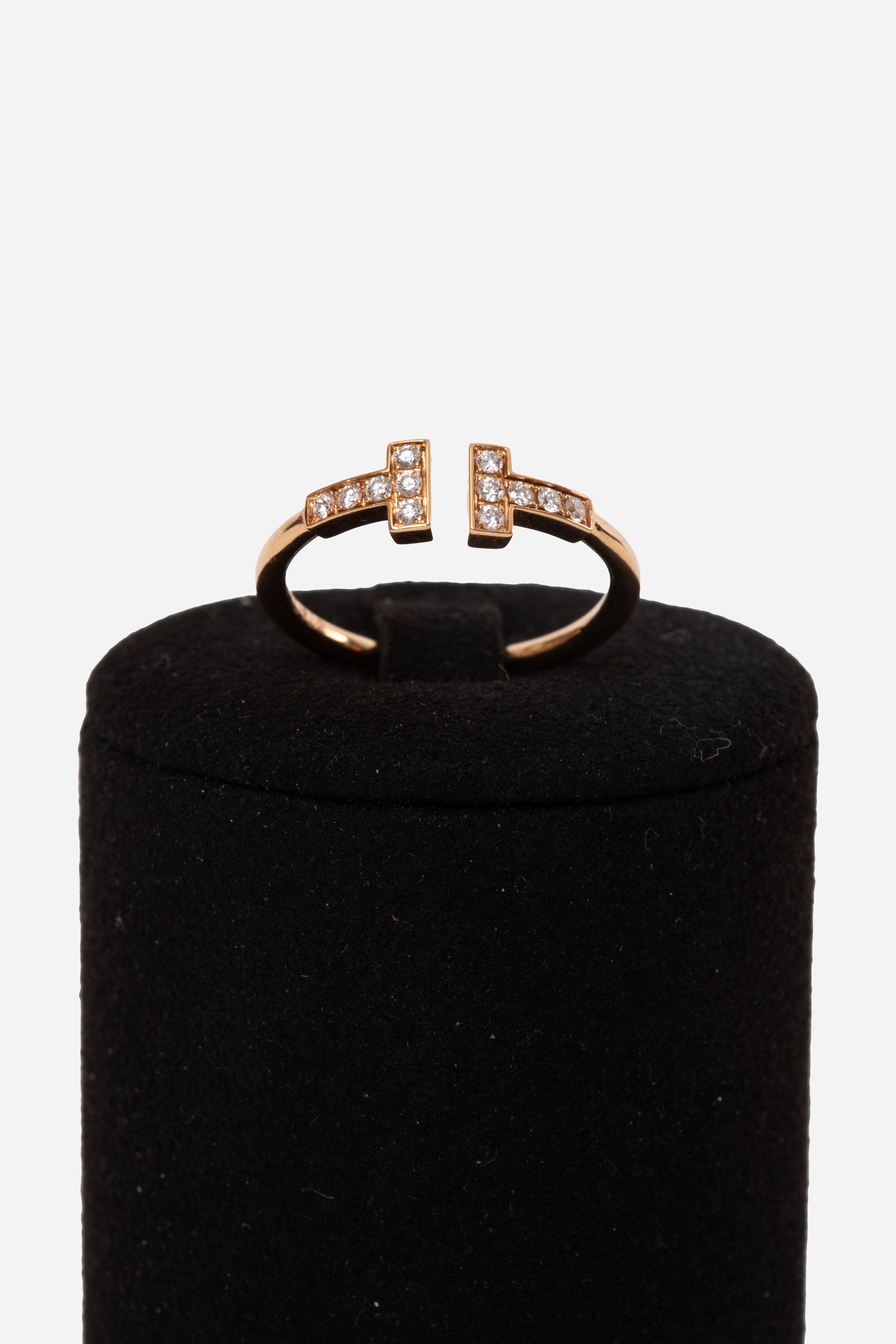 Tiffany T Diamond 18K Wire Ring