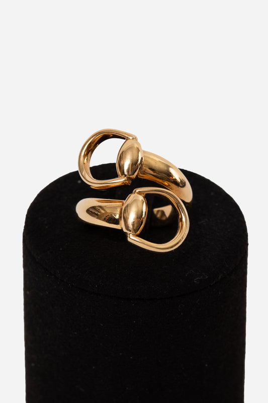 Gucci Horsebit 18K Contrarie Ring