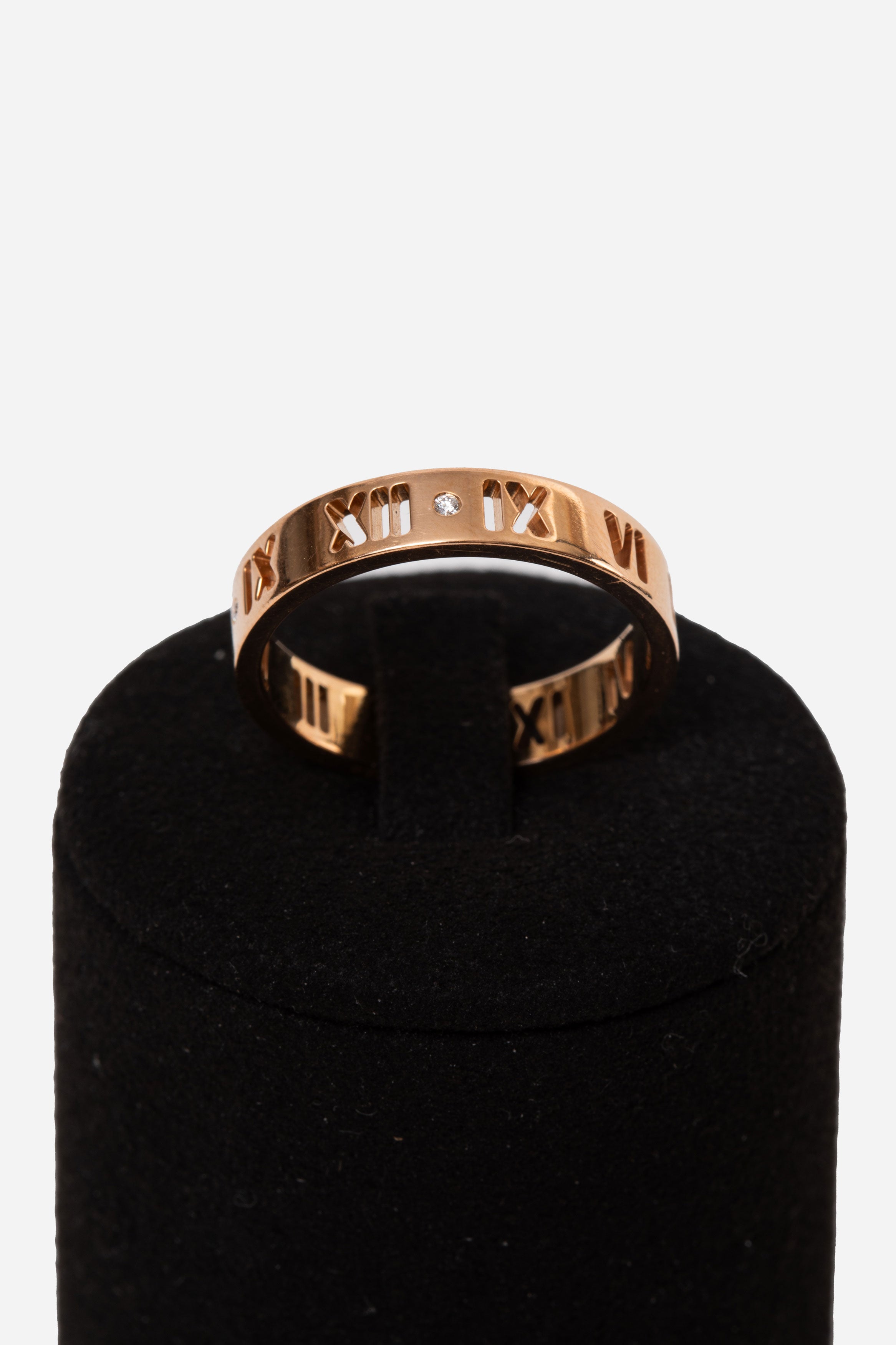 Tiffany & Co. 18K Rose Gold Diamond Atlas Band Ring