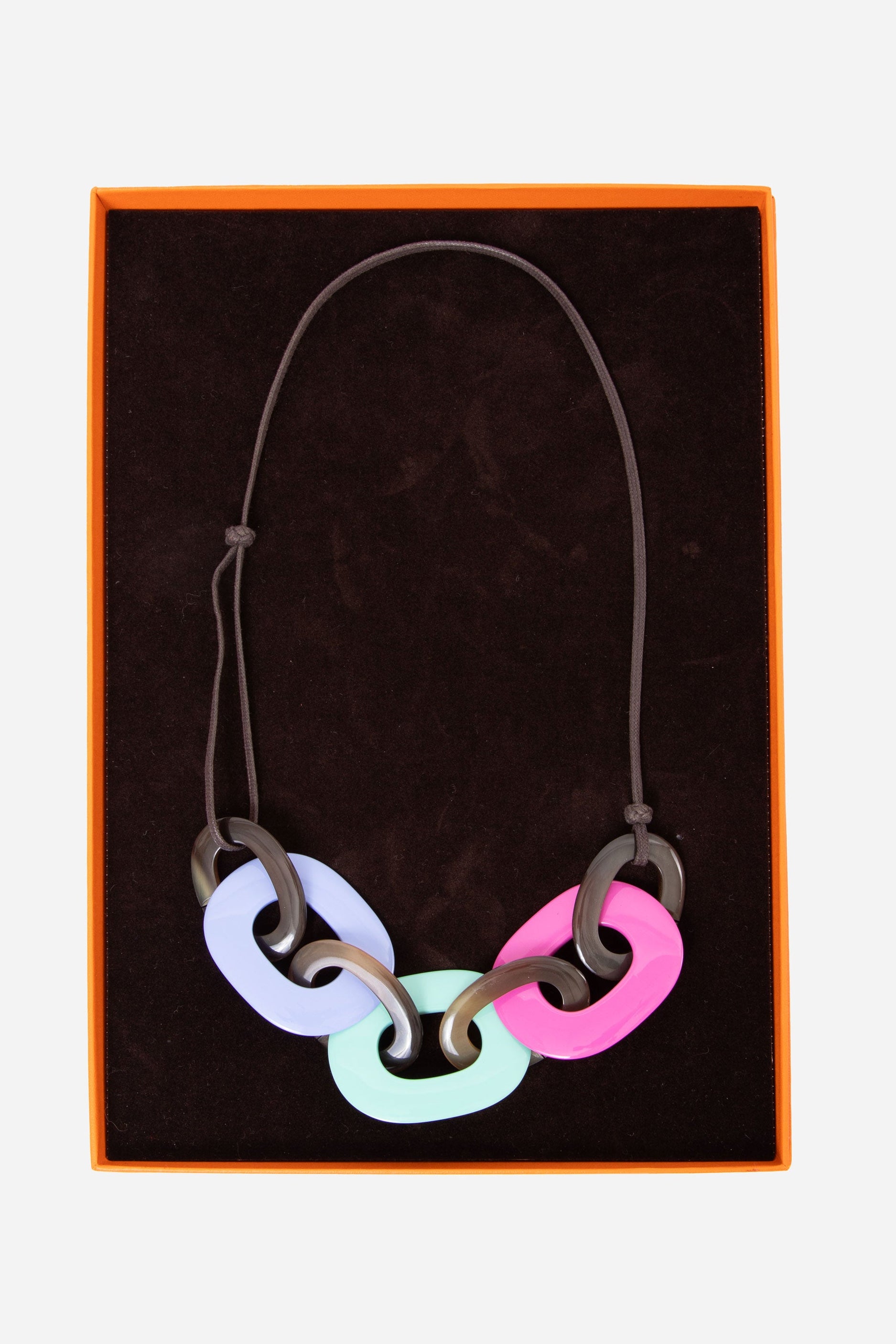 Hermes Horn/ Lacquered-Wood Necklace