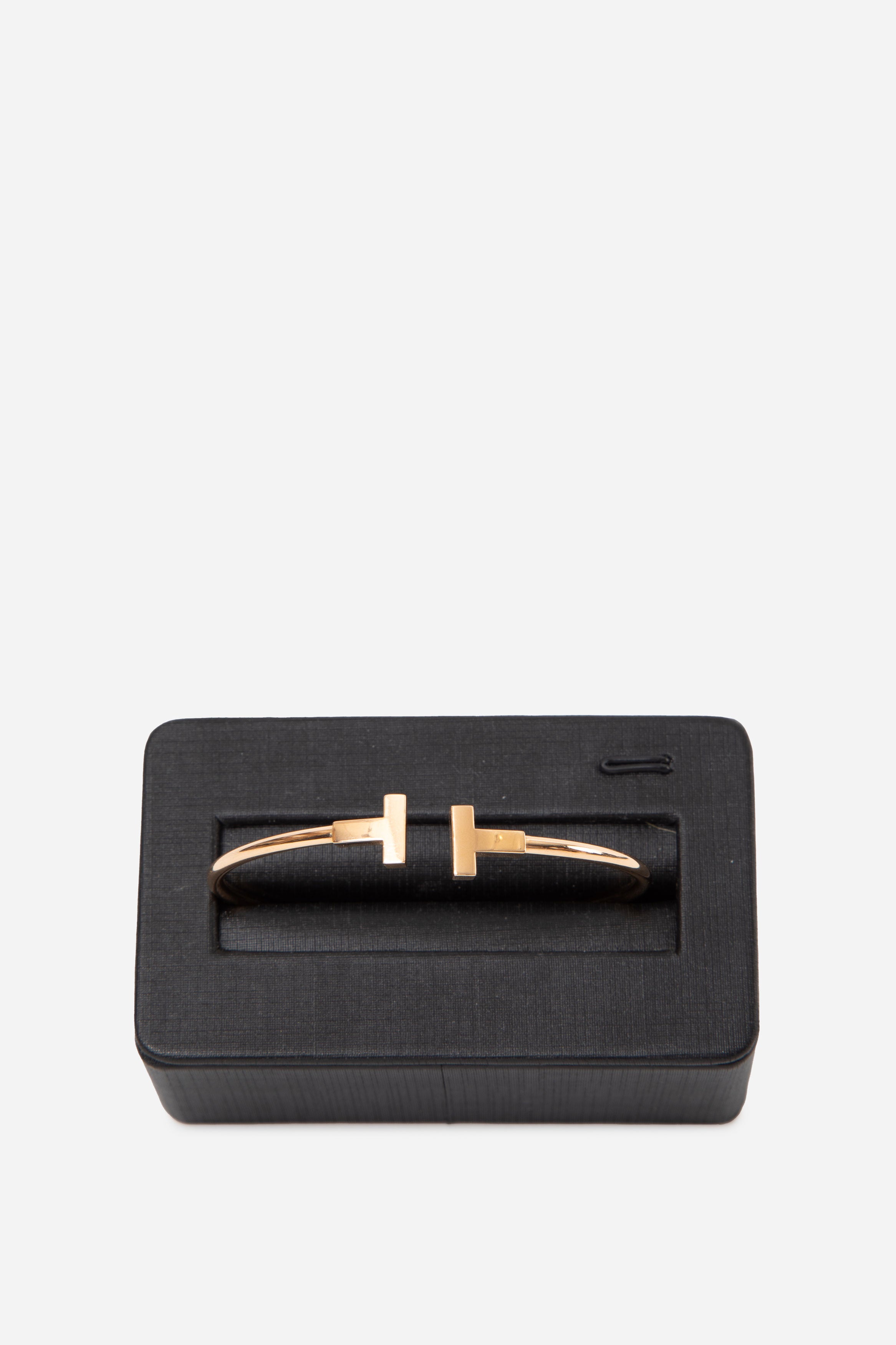 Tiffany 18k Gold T Wire Bracelet