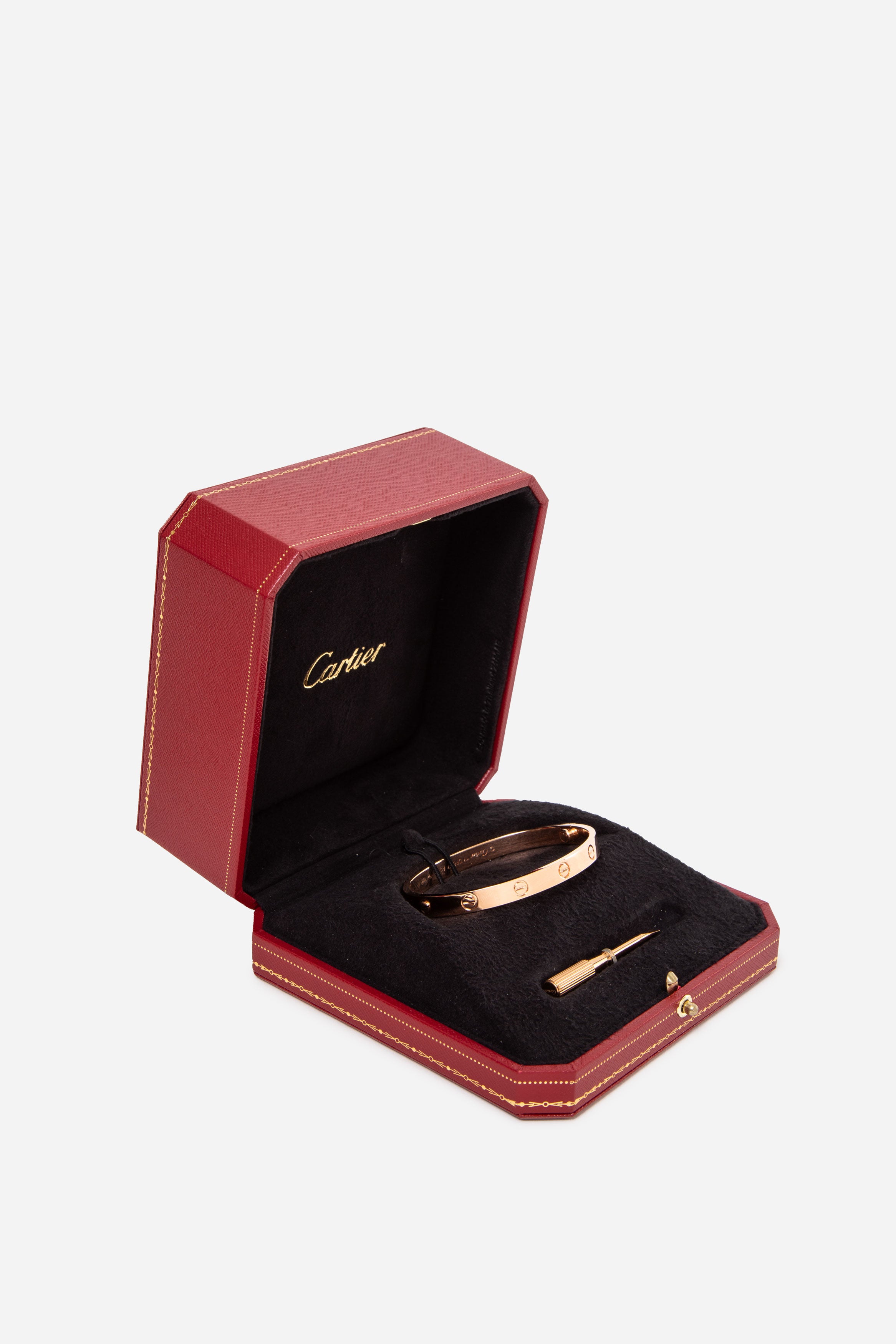 Cartier Love Bracelet 6.1mm 18K Rose Gold #17