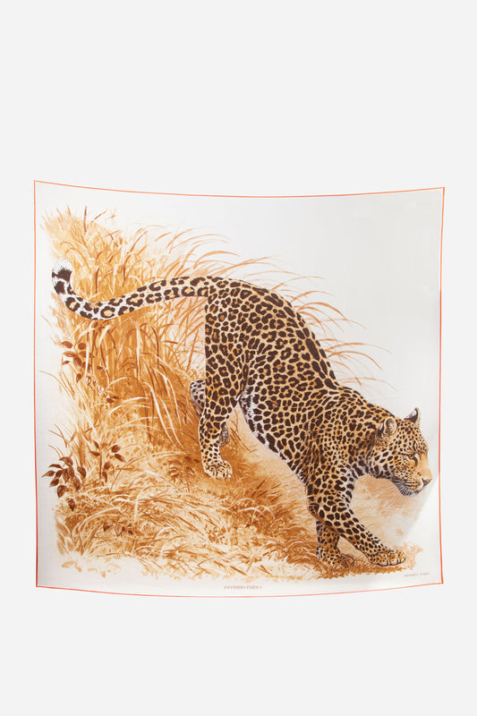 Hermès Cashmere Silk Shawl “Jungle Love Rainbow”