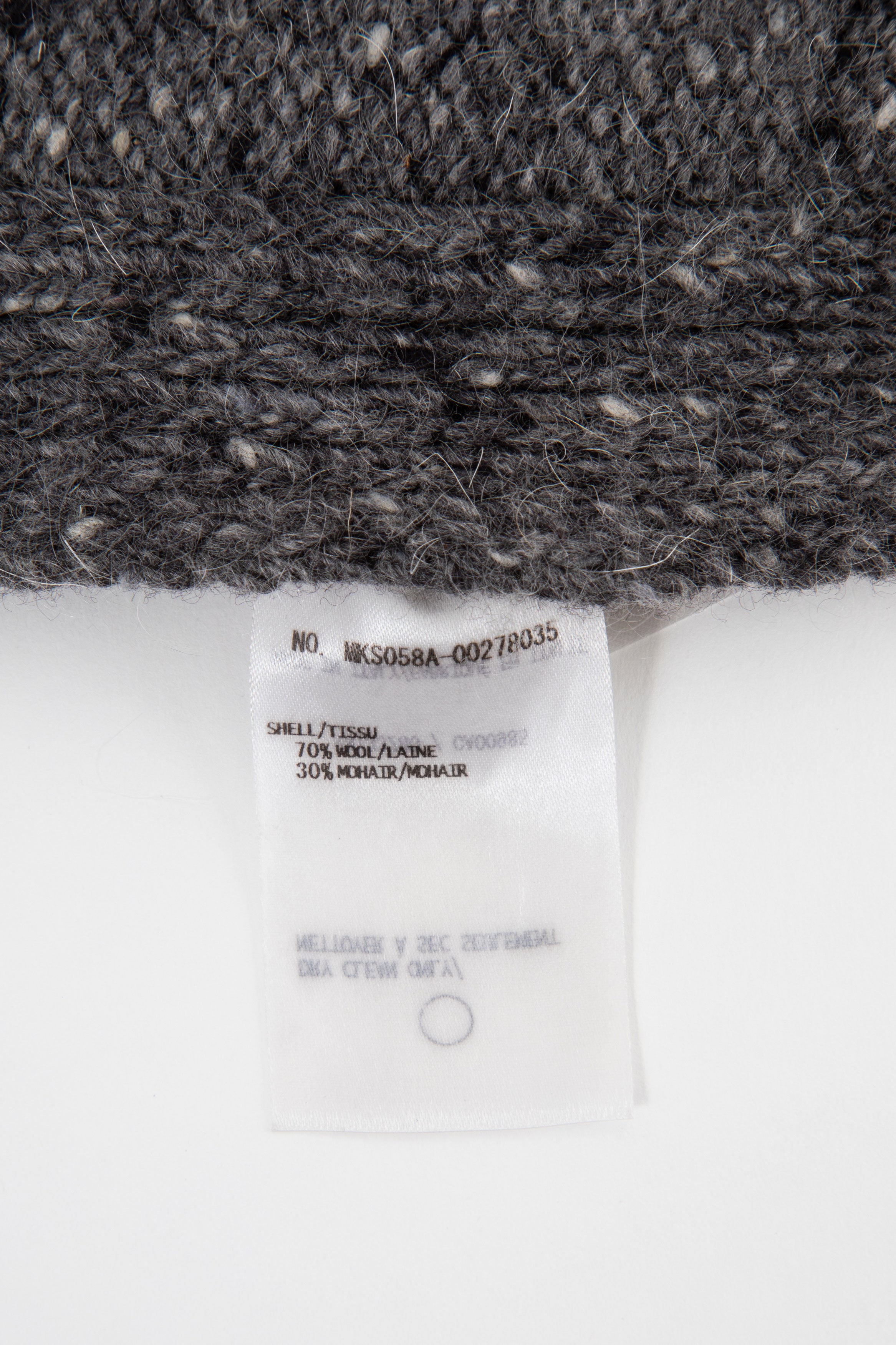 Thom Browne Grey Wool-Blend Pocket Scarf