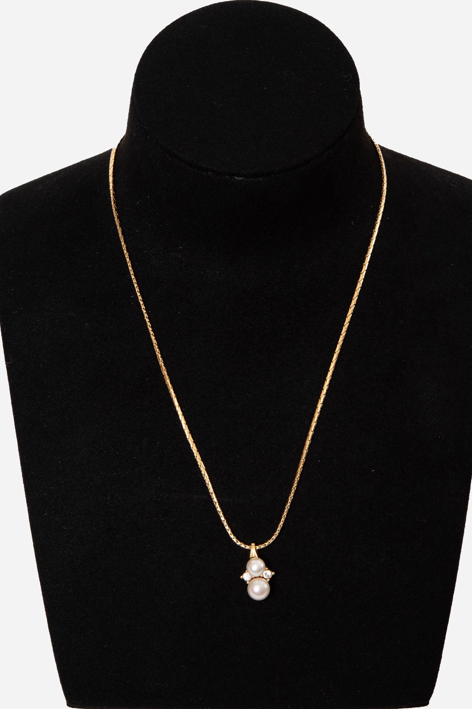 Dior Vintage Gold-Tone Pearl Necklace