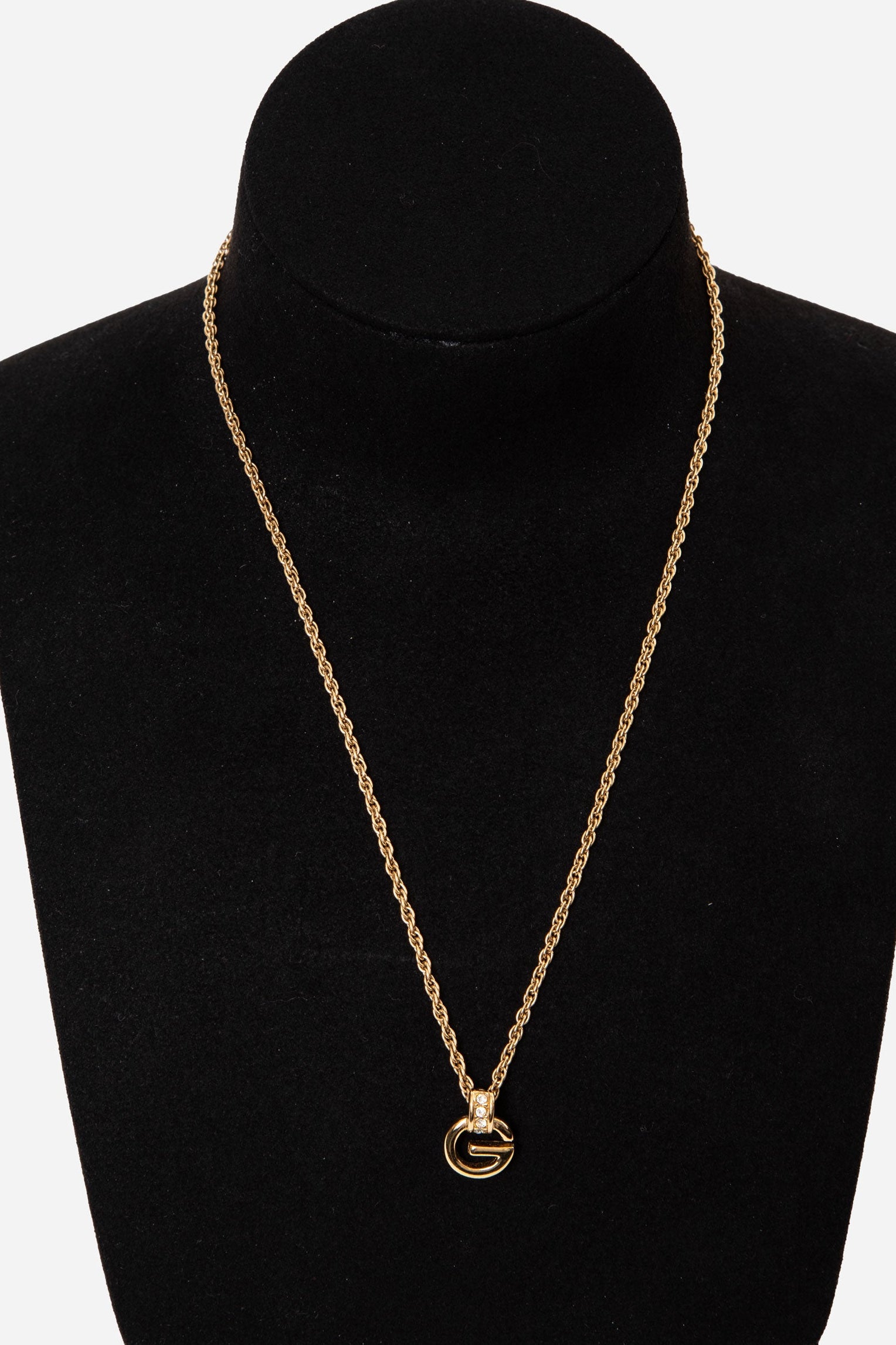Givenchy G Rhinestone Necklace