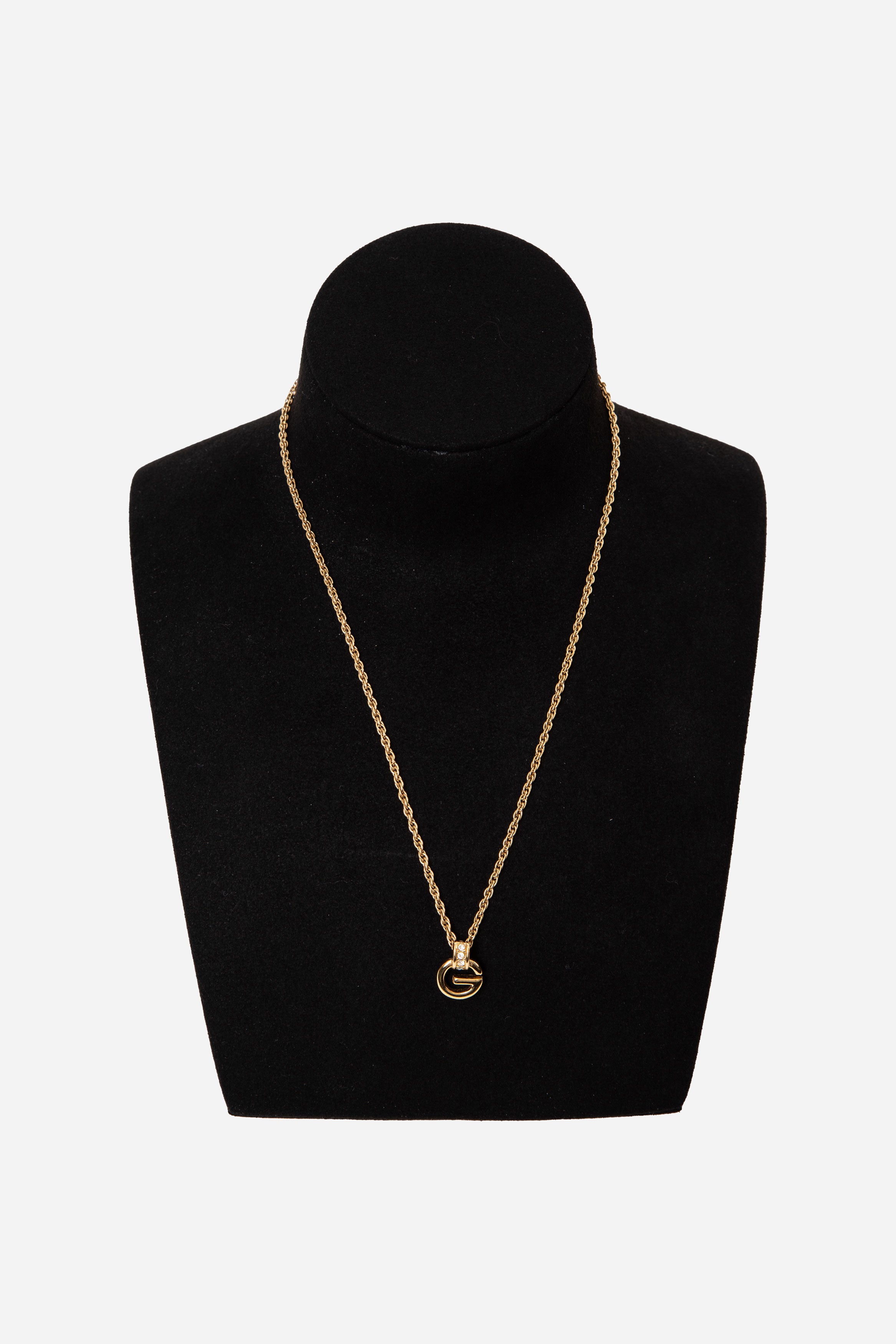 Givenchy G Rhinestone Necklace