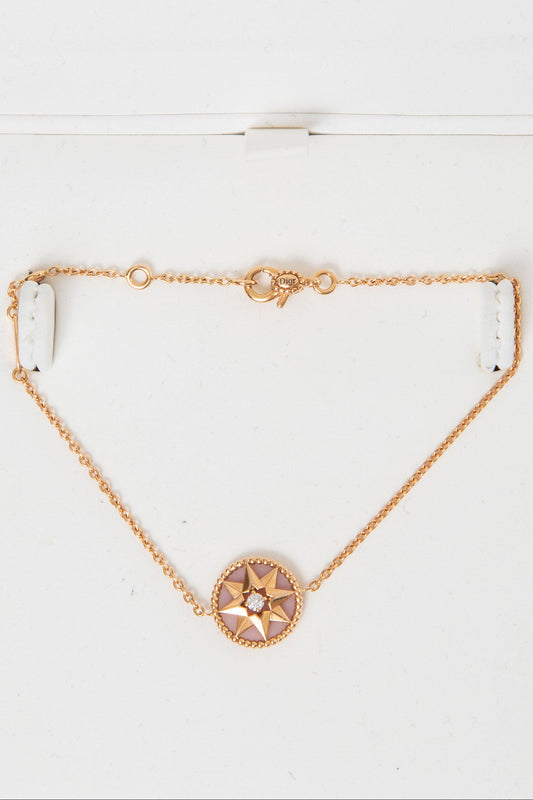 Christian Dior Rose des Vents Bracelet 18K/Diamond/Pink Opal
