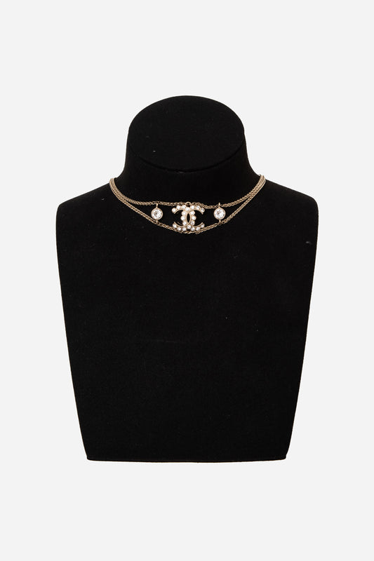 Pre-Owned Chanel 2020 Double Chain Choker