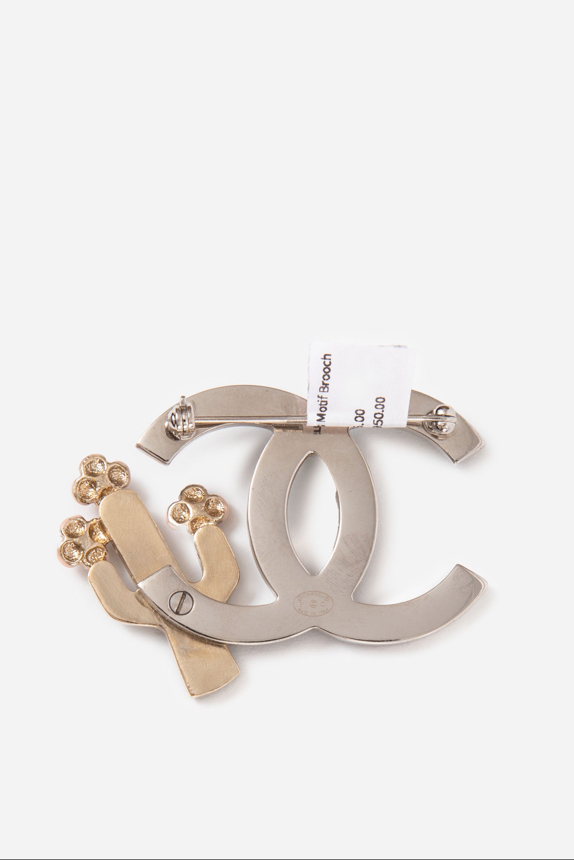 Pre-Owned Chanel 2017 CC Cactus Motif Brooch