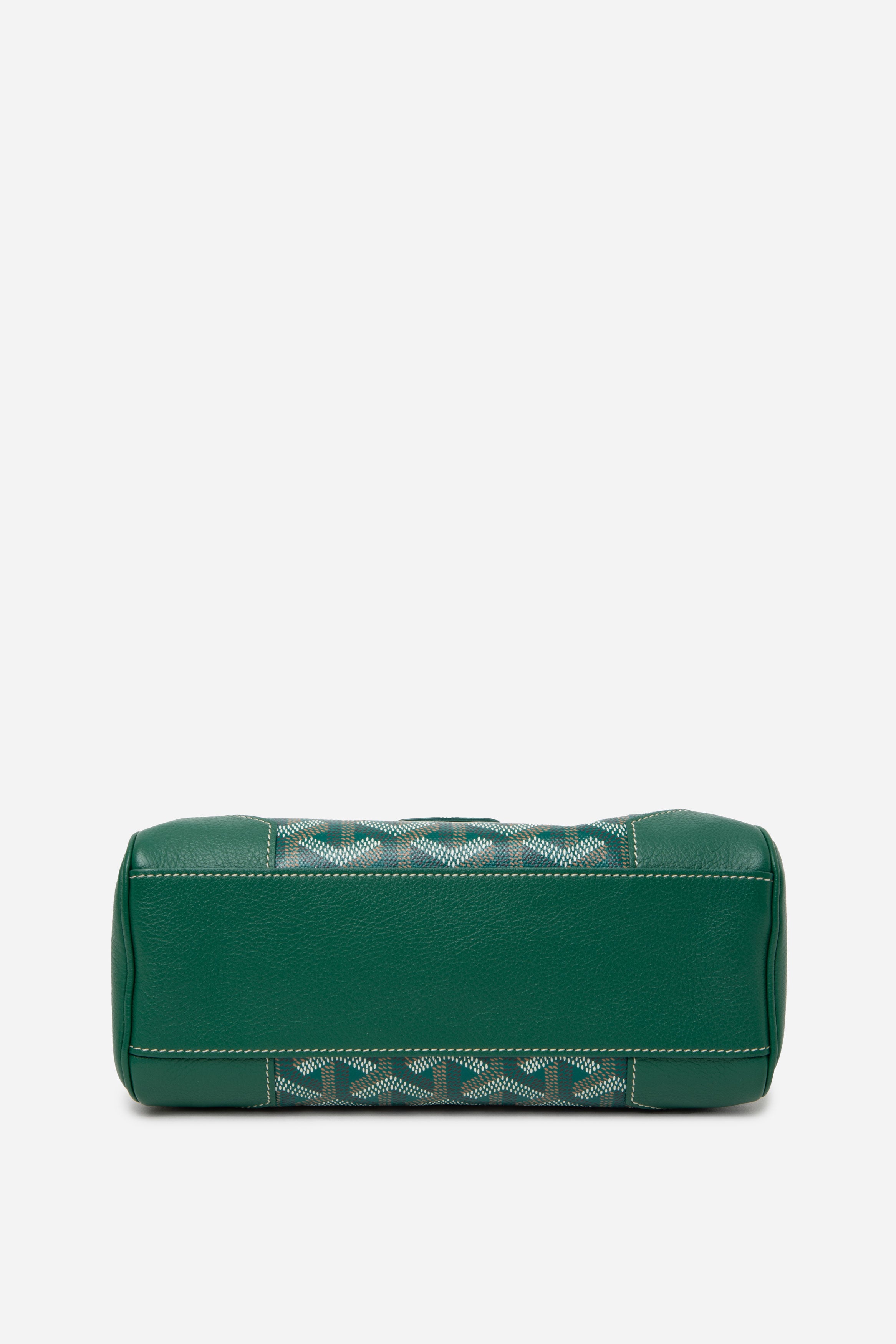 Goyard 2022 Green Goyardine Mini Saigon Top Handle Bag