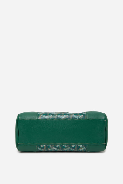 Goyard 2022 Green Goyardine Mini Saigon Top Handle Bag