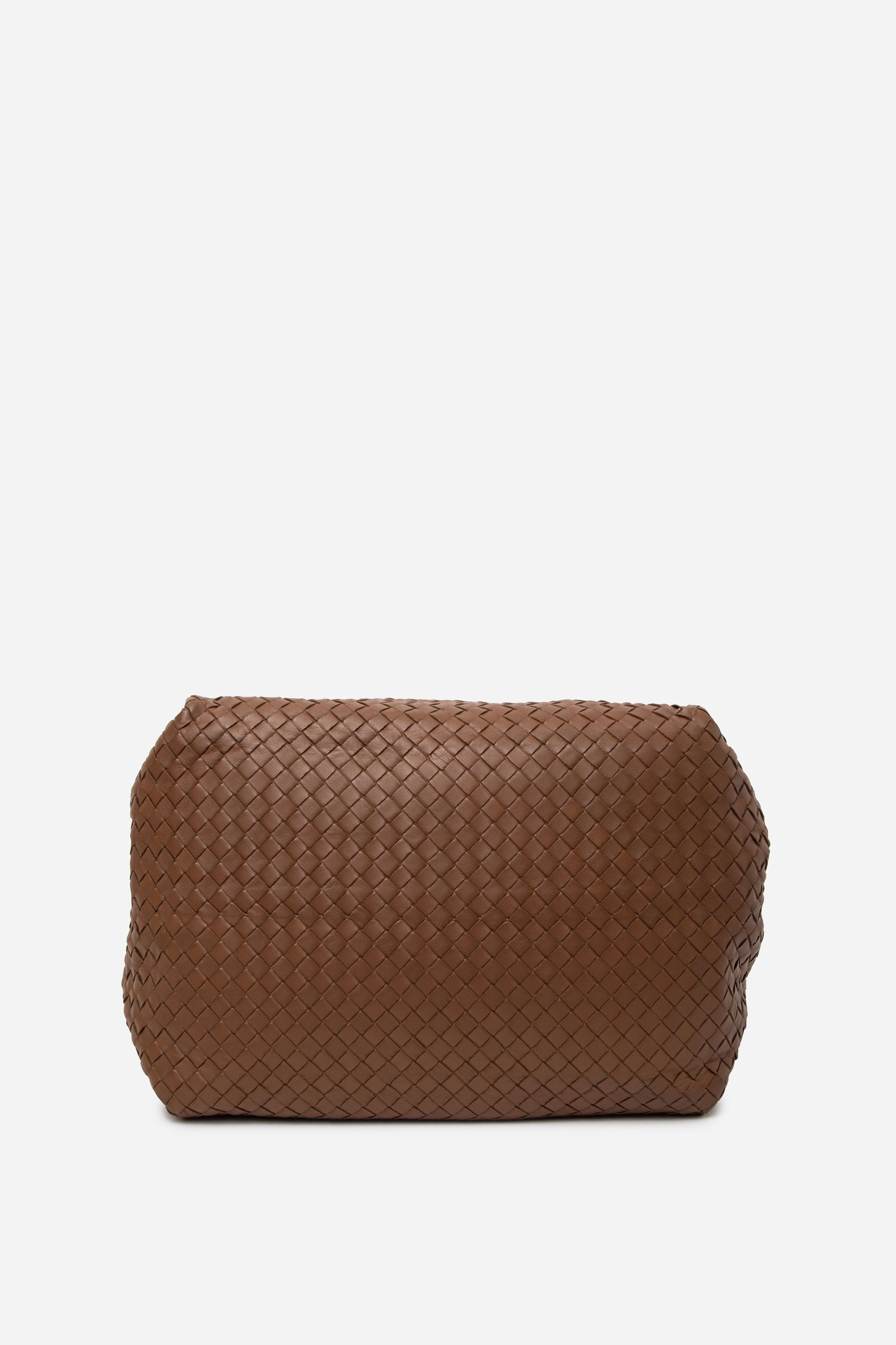 Bottega Veneta Brown Nappa Intrecciato Parachute Bag
